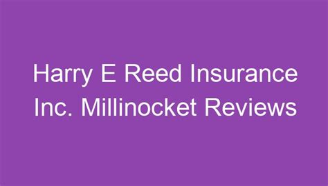Harry E. Reed Insurance Inc.: Providing Comprehensive Insurance Solutions